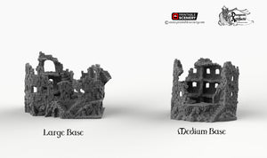 Sunken Ruins - Hagglethorn Hollow Printable Scenery Ancient Ruins 15mm 20mm 28mm 32mm 37mm Terrain D&D DnD