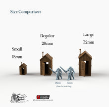 Load image into Gallery viewer, Cooking Shed - 15mm 28mm 32mm Time Warp Wargaming Terrain Scatter Western D&amp;D DnD Shack Outhouse