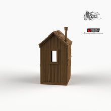 Load image into Gallery viewer, Cooking Shed - 15mm 28mm 32mm Time Warp Wargaming Terrain Scatter Western D&amp;D DnD Shack Outhouse