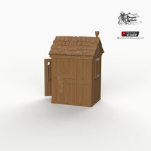 Load image into Gallery viewer, Cooking Shed - 15mm 28mm 32mm Time Warp Wargaming Terrain Scatter Western D&amp;D DnD Shack Outhouse