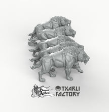 Load image into Gallery viewer, Sabertooth Cats - Northern Ogres - Txarli Factory Monster D&amp;D DnD