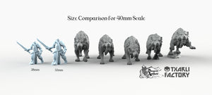 Sabertooth Cats - Northern Ogres - Txarli Factory Monster D&D DnD