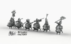 Tusker Ogre Cavalry - Northern Ogres - Txarli Factory Monster D&D DnD