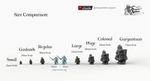 Load image into Gallery viewer, Garden Gnomes - 15mm 20mm 28mm 32mm 40mm 54mm 75mm Printable Scenery Hagglethorn Terrain Wargaming D&amp;D DnD garden gnome