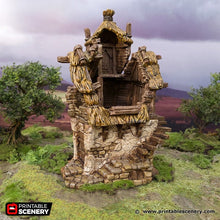 Load image into Gallery viewer, The Ruined Homestead - Hagglethorn Hollow Printable Scenery 15mm 20mm 28mm 32mm 37mm Wargaming Terrain D&amp;D DnD