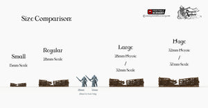 Ruined Garden Fences - Hagglethorn Hollow Printable Scenery 15mm 20mm 28mm 32mm 37mm Terrain D&D