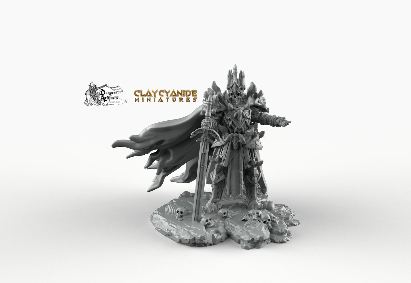 Calibos the Skeleton King - Clay Cyanide Miniatures Wargaming D&D DnD