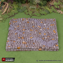 Load image into Gallery viewer, Town Square Tiles - Hagglethorn Hollow Printable Scenery 15mm 20mm 28mm 32mm 37mm Terrain D&amp;D DnD Plaza Cobblestone