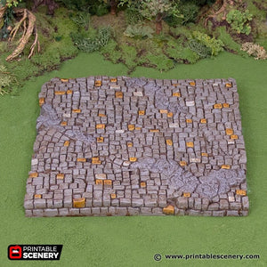 Town Square Tiles - Hagglethorn Hollow Printable Scenery 15mm 20mm 28mm 32mm 37mm Terrain D&D DnD Plaza Cobblestone