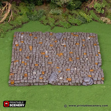 Load image into Gallery viewer, Town Square Tiles - Hagglethorn Hollow Printable Scenery 15mm 20mm 28mm 32mm 37mm Terrain D&amp;D DnD Plaza Cobblestone