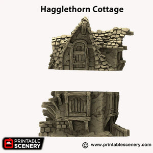 Hagglethorn Cottage - Hagglethorn Hollow Printable Scenery 15mm 20mm 28mm 32mm 37mm Wargaming Terrain D&D DnD