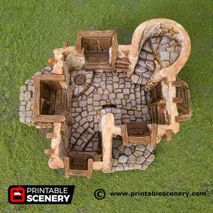 The Chieftain's Hall - Cheftains Hall Hagglethorn Hollow Printable Scenery 15mm 20mm 28mm 32mm 37mm Terrain D&D DnD
