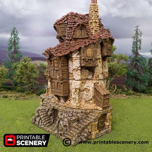 Hagglethorn Tavern - Hagglethorn Hollow Printable Scenery 15mm 20mm 28mm 32mm 37mm Terrain D&D