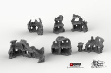Load image into Gallery viewer, Hagglethorn Ancient Ruins - Hagglethorn Hollow Printable Scenery 15mm 20mm 28mm 32mm 37mm Terrain D&amp;D DnD