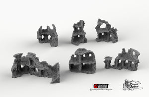 Hagglethorn Ancient Ruins - Hagglethorn Hollow Printable Scenery 15mm 20mm 28mm 32mm 37mm Terrain D&D DnD