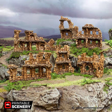 Load image into Gallery viewer, Hagglethorn Ancient Ruins - Hagglethorn Hollow Printable Scenery 15mm 20mm 28mm 32mm 37mm Terrain D&amp;D DnD