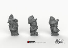 Load image into Gallery viewer, Garden Gnomes - 15mm 20mm 28mm 32mm 40mm 54mm 75mm Printable Scenery Hagglethorn Terrain Wargaming D&amp;D DnD garden gnome