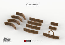 Load image into Gallery viewer, The Garden Fences - Hagglethorn Hollow Printable Scenery 15mm 20mm 28mm 32mm 37mm Terrain D&amp;D DnD