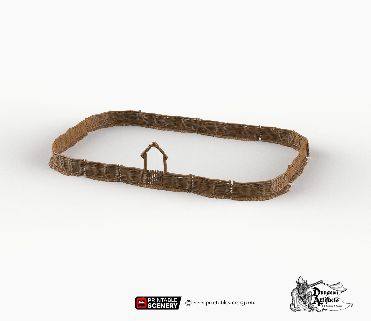 The Garden Fences - Hagglethorn Hollow Printable Scenery 15mm 20mm 28mm 32mm 37mm Terrain D&D DnD