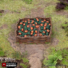 Load image into Gallery viewer, Square Pumpkin Patch - Hagglethorn Hollow Printable Scenery 15mm 20mm 28mm 32mm 37mm Terrain D&amp;D DnD Garden