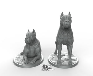 Cane Corso - Printomancer3D Printomancer Miniatures Wargaming D&D DnD Dogs Dog
