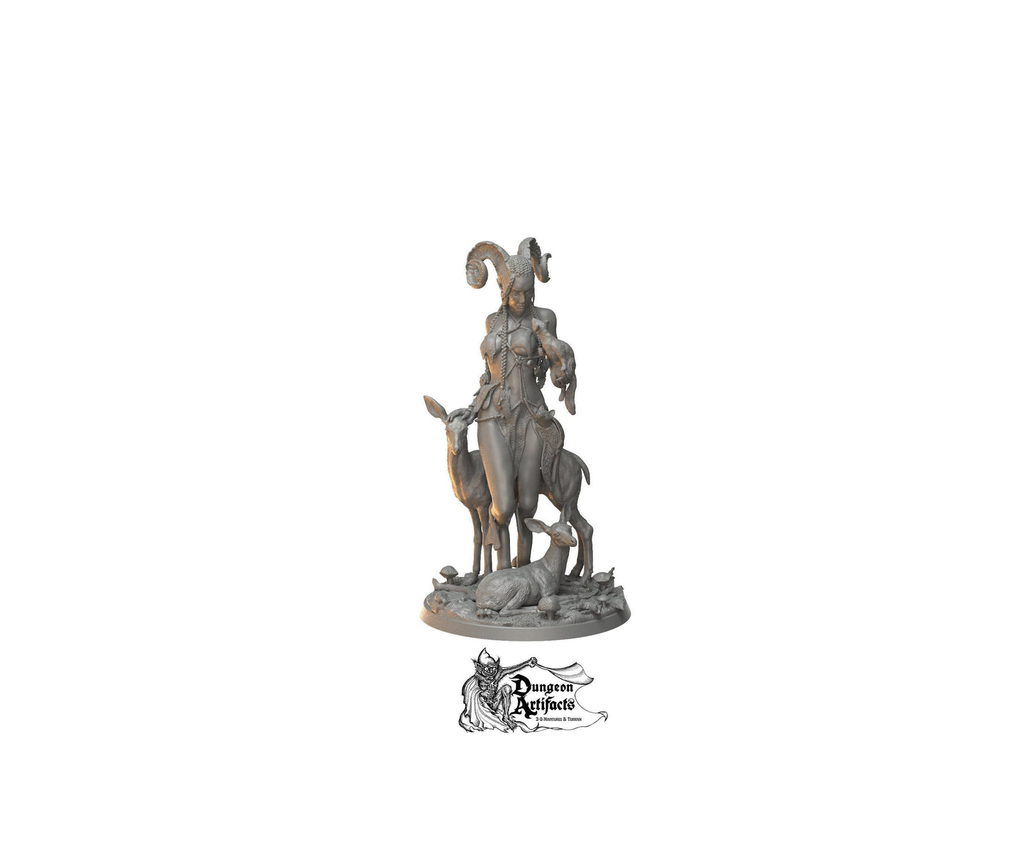 Faun - Forest Spirit - Printomancer3D Printomancer Miniatures Wargaming D&D DnD