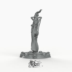 Boneflesh Dragon Necromancer - Printomancer3D Printomancer Miniatures Wargaming D&D DnD