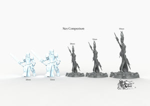 Boneflesh Necro Priestess - Printomancer3D Printomancer Miniatures Wargaming D&D DnD