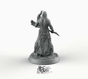 Boneflesh Necrowarrior - Printomancer3D Printomancer Miniatures Wargaming D&D DnD Necro Warrior