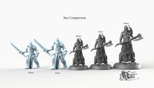 Load image into Gallery viewer, Boneflesh Necrowarrior - Printomancer3D Printomancer Miniatures Wargaming D&amp;D DnD Necro Warrior