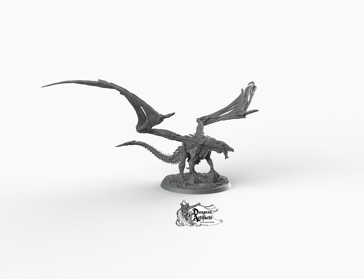 Undead Dragon - Printomancer3D Printomancer Miniatures Wargaming D&D DnD