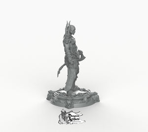 Boneflesh Dragon Warrior - Printomancer3D Printomancer Miniatures Wargaming D&D DnD