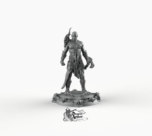 Boneflesh Dragon Warrior - Printomancer3D Printomancer Miniatures Wargaming D&D DnD