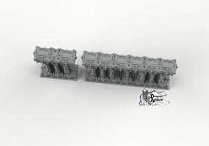 Ornate Necro Walls - Printomancer3D Printomancer Miniatures Wargaming D&D DnD