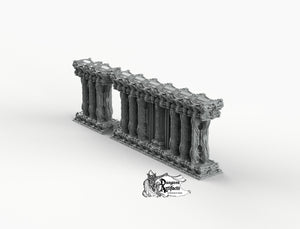 Ornate Necro Walls - Printomancer3D Printomancer Miniatures Wargaming D&D DnD