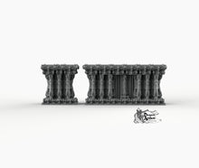 Load image into Gallery viewer, Ornate Necro Walls - Printomancer3D Printomancer Miniatures Wargaming D&amp;D DnD