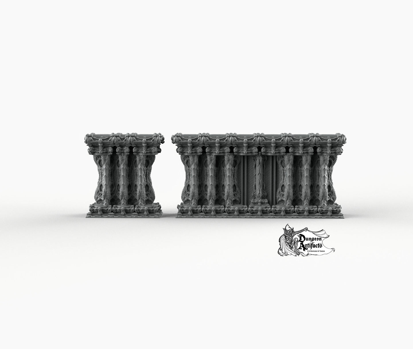 Ornate Necro Walls - Printomancer3D Printomancer Miniatures Wargaming D&D DnD