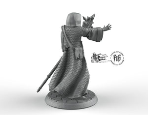Male Sorcerer - Flesh of Gods Miniatures Wargaming D&D DnD A Cult of Mortality