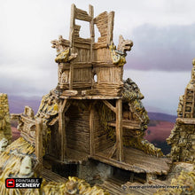 Load image into Gallery viewer, The Ruined Chieftain&#39;s Hall - Hagglethorn Hollow Printable Scenery 15mm 20mm 28mm 32mm 37mm D&amp;D DnD Ruined Chieftains Hall