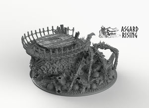 Ancient Spider Queen with Palanquin - Queen Spider Mobile HQ - Asgard Rising Monster D&D DnD