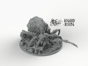 Ancient Spider Queen with Palanquin - Queen Spider Mobile HQ - Asgard Rising Monster D&D DnD