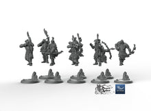 Load image into Gallery viewer, Obsidian Orc Archers - Suttungr Miniatures Monster D&amp;D DnD
