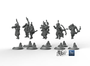 Obsidian Orc Archers - Suttungr Miniatures Monster D&D DnD