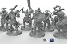 Load image into Gallery viewer, Obsidian Orcish Horde - Suttungr Miniatures Monster D&amp;D DnD