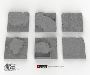 Town Square Tiles - Hagglethorn Hollow Printable Scenery 15mm 20mm 28mm 32mm 37mm Terrain D&D DnD Plaza Cobblestone