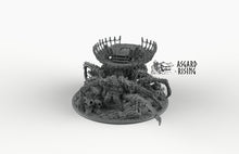 Load image into Gallery viewer, Ancient Spider Queen with Palanquin - Queen Spider Mobile HQ - Asgard Rising Monster D&amp;D DnD
