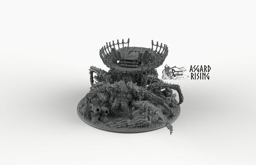 Ancient Spider Queen with Palanquin - Queen Spider Mobile HQ - Asgard Rising Monster D&D DnD