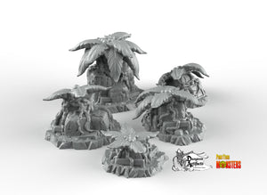 Giant Nettles - Print Your Monsters Fantastic Plants and Rocks Resin Terrain Wargaming D&D DnD