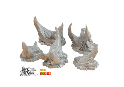 Stones From Hell - Print Your Monsters Fantastic Plants and Rocks Resin Terrain Wargaming D&D DnD