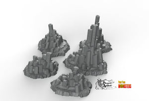 Witcher Crystal Stones - Print Your Monsters Fantastic Plants and Rocks Resin Terrain Wargaming D&D DnD